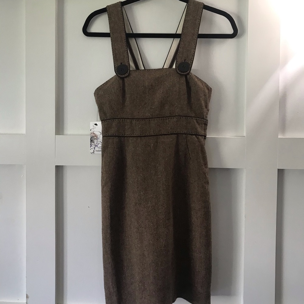 Very cute tweed  overalls/dress